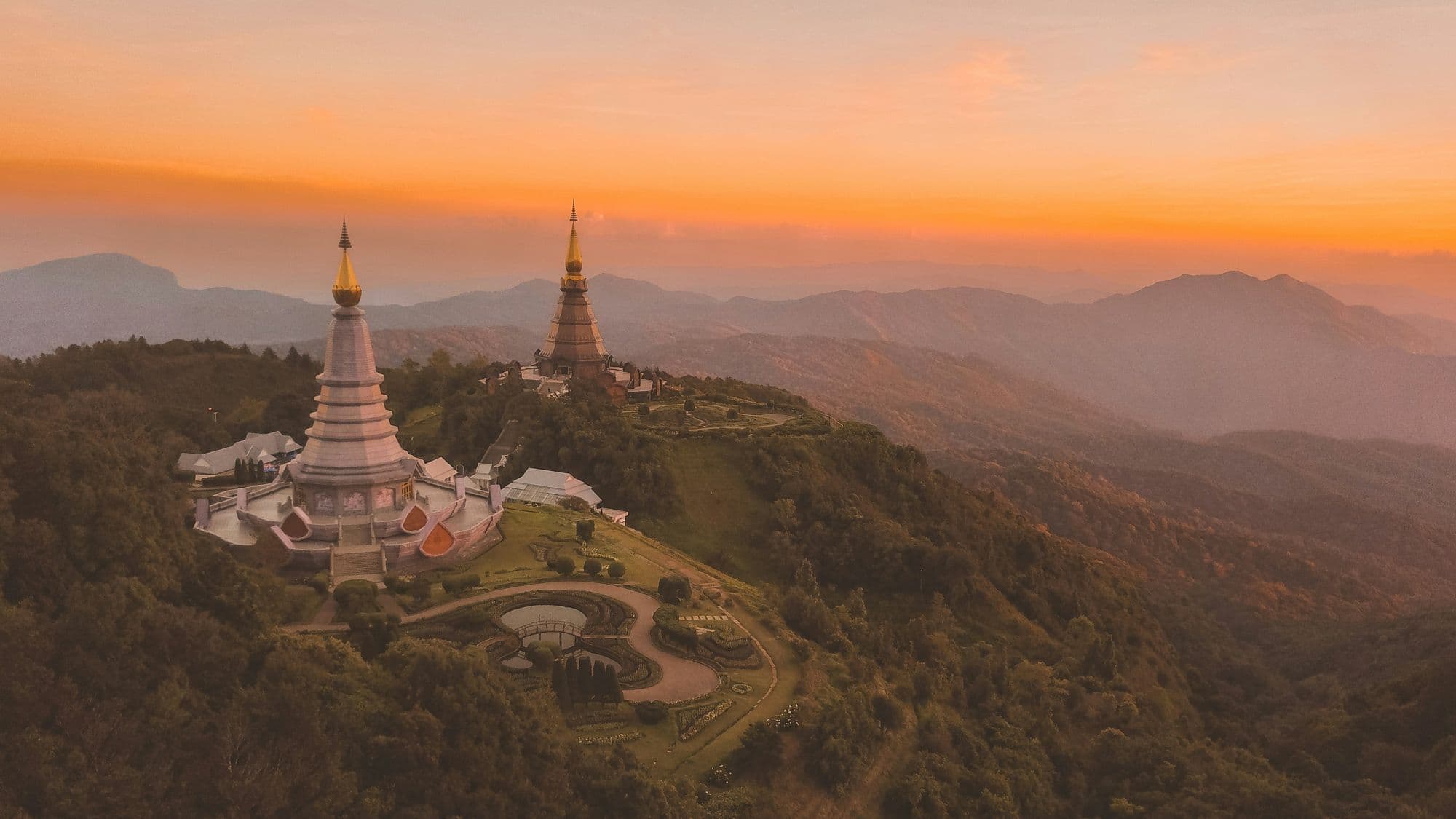 Thai temple with ornate details