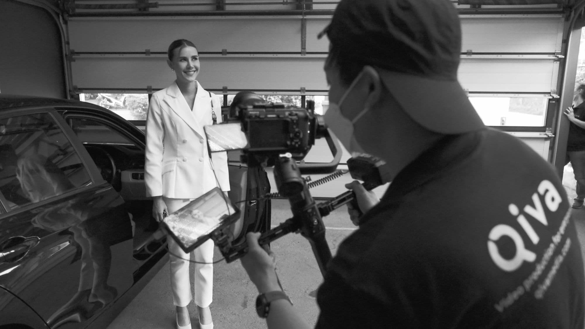 Behind the scenes: Qiva crew filming talent